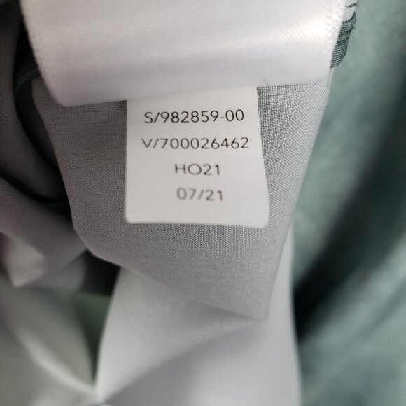 Athleta Urbanite Printed Top Green Button Up Long Sleeve Lightweight Size XS - Picture 8 of 8